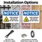 Signmission Hot Surface Sign, 7 in H x 10 in W, Plastic, Tank Surface May Be Hot Do Not Touch OS-2PACK-NS-P-710-L-18525 - alternate 2